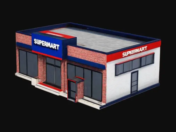 3D model for Supermarket