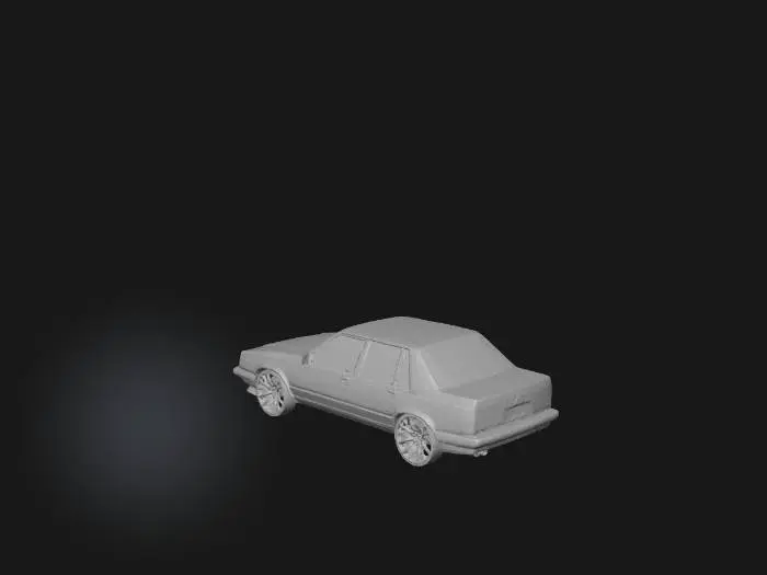 3D model for Monochrome Sedan Design