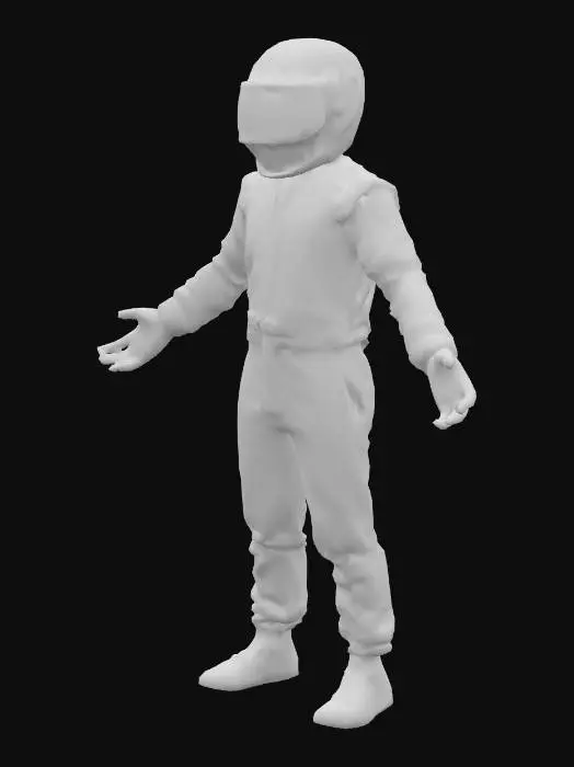 3D model for a race car driver