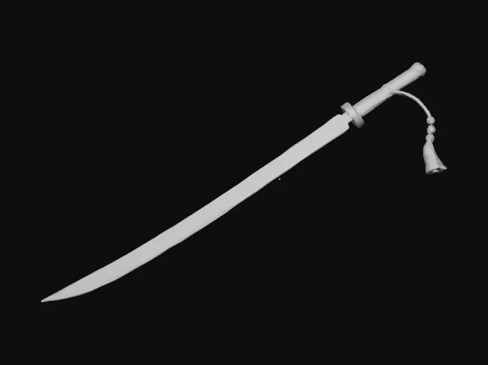 3D model for Cea una katana low poly, de fantasia