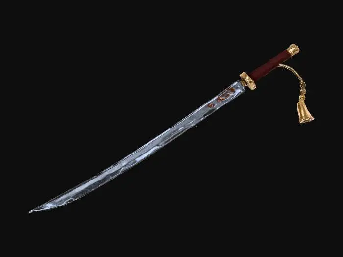 3D model for Cea una katana low poly, de fantasia