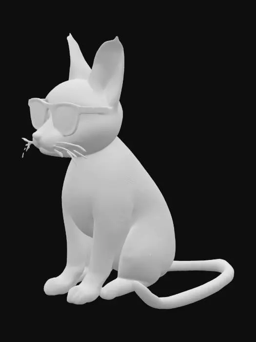 3D model for realistic cat wearing shades