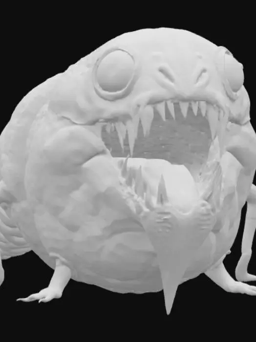 3D model for Maggot monster 