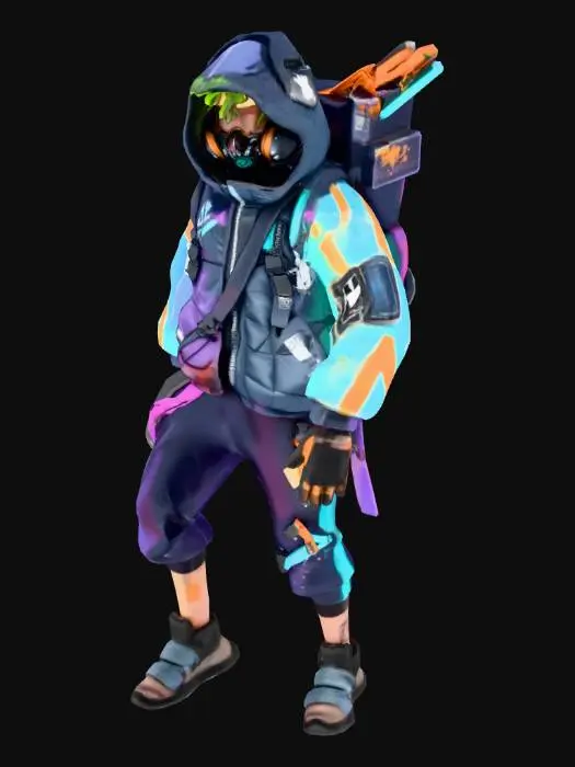 3D model for Neon Street Wanderer