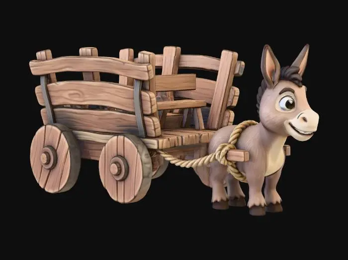3D model for Donkey Cart Delight