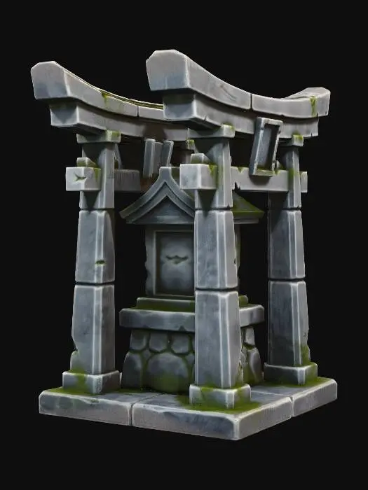 3D model for Mossy Stone Shrine