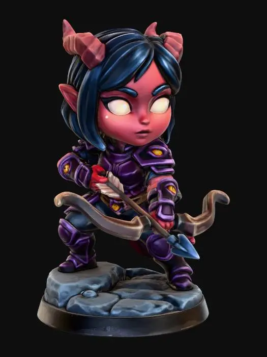 3D model for Crimson Horned Archer