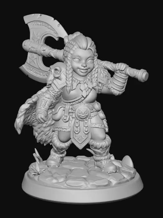3D model for Grim Axewielder