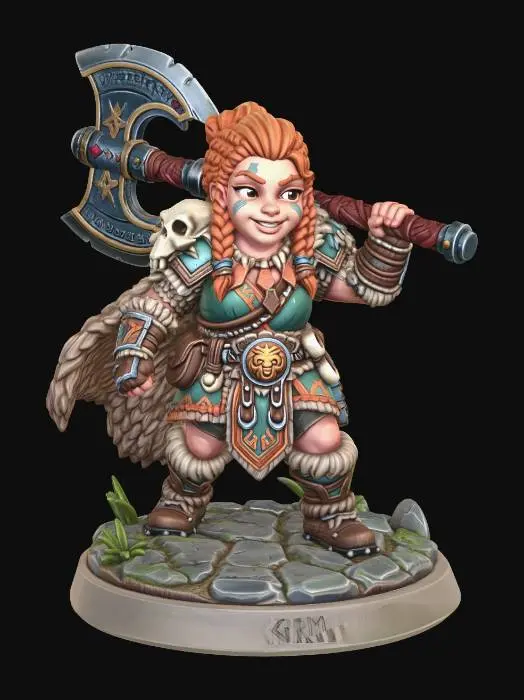 3D model for Grim Axewielder