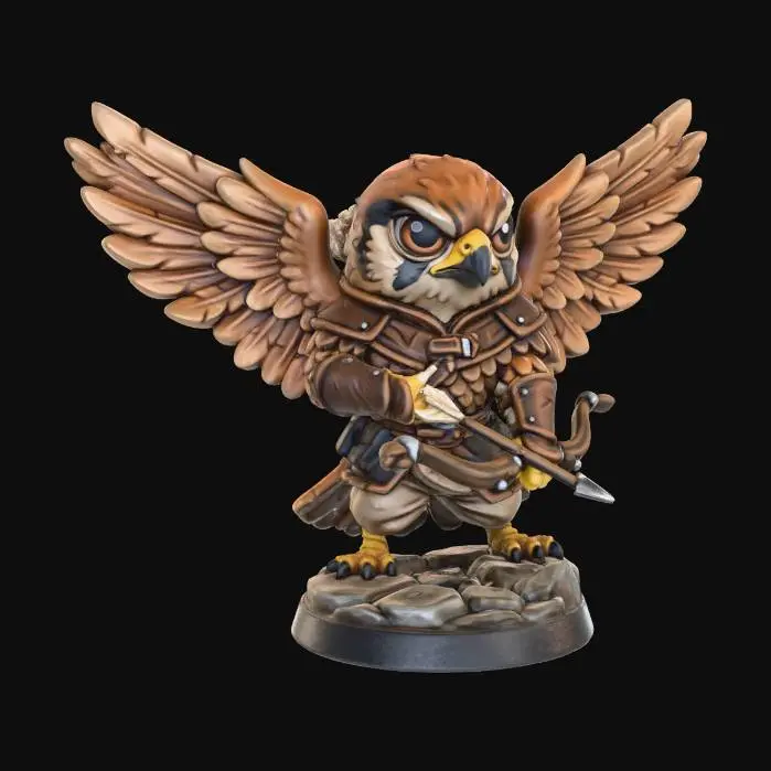 3D model for Hawk Warrior Miniature
