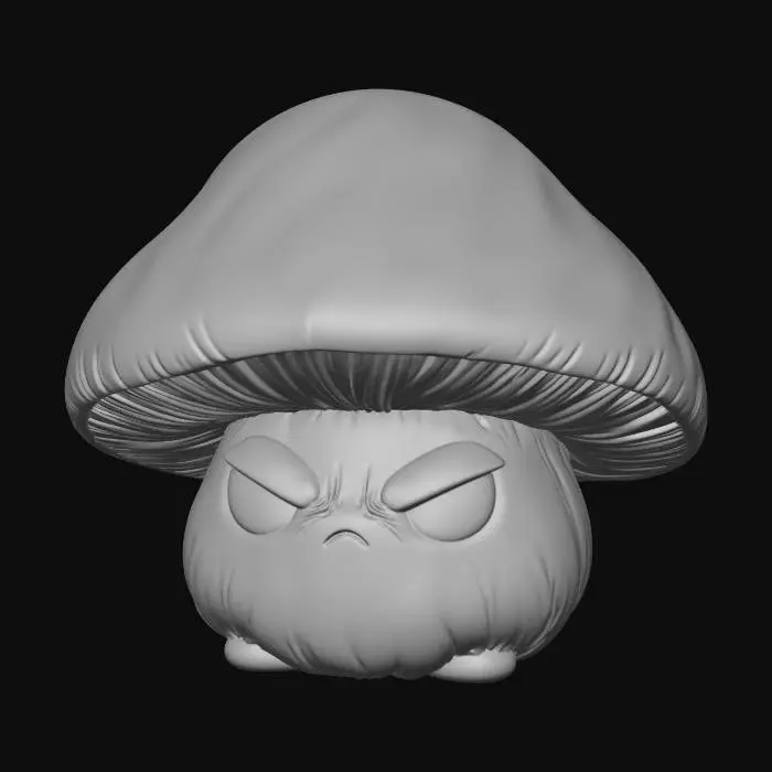 3D model for Grumpy Mushroom