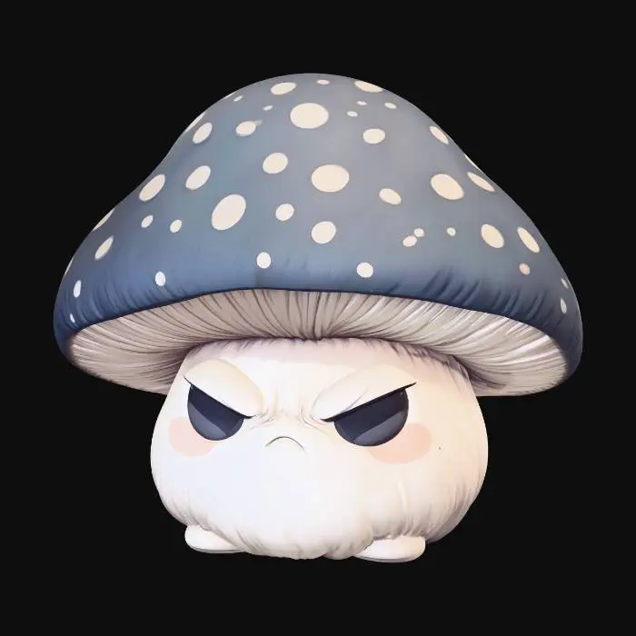 3D model for Grumpy Mushroom