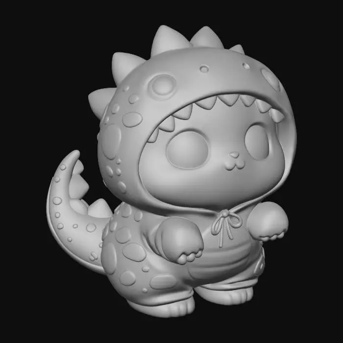 3D model for DinoKitty