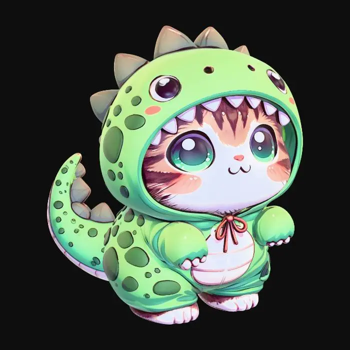 3D model for DinoKitty