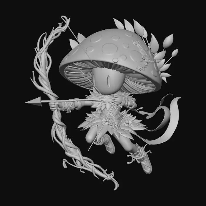 3D model for Mushroom Archer