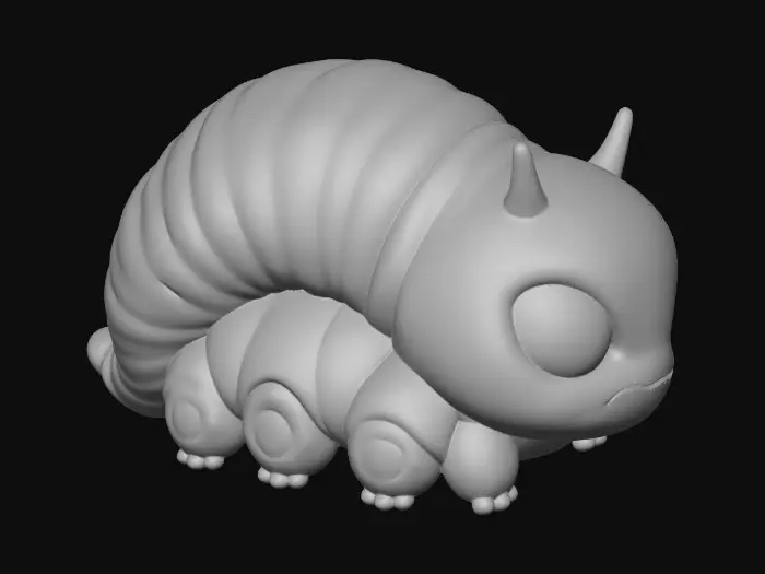 3D model for Whimsical Caterpillar