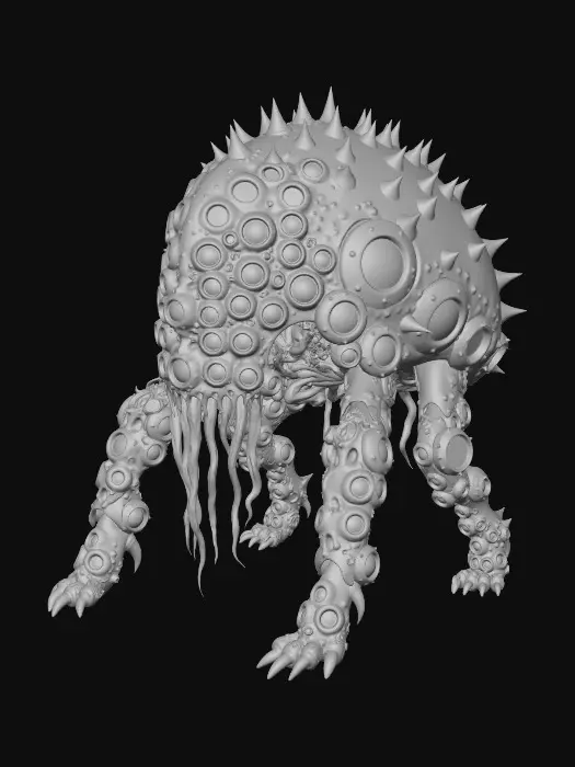3D model for massive alien creature beast
