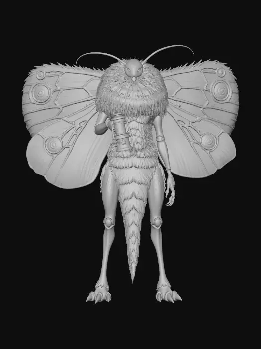 3D model for Lantern Keeper Moth