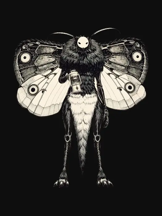 3D model for Lantern Keeper Moth