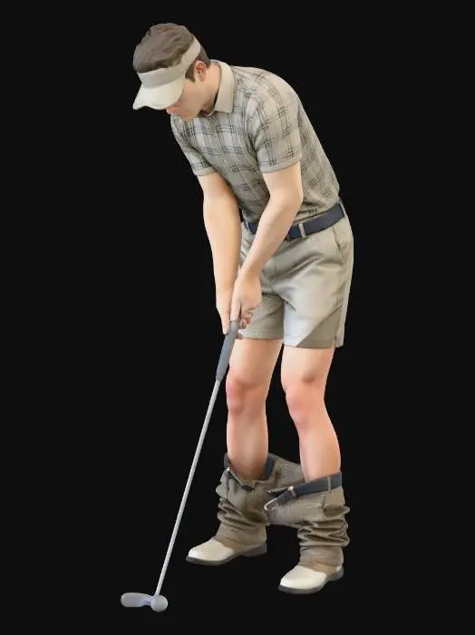 3D model for Gentleman Golfer