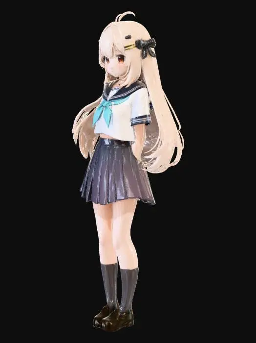 3D model for Sailor Style Elegance