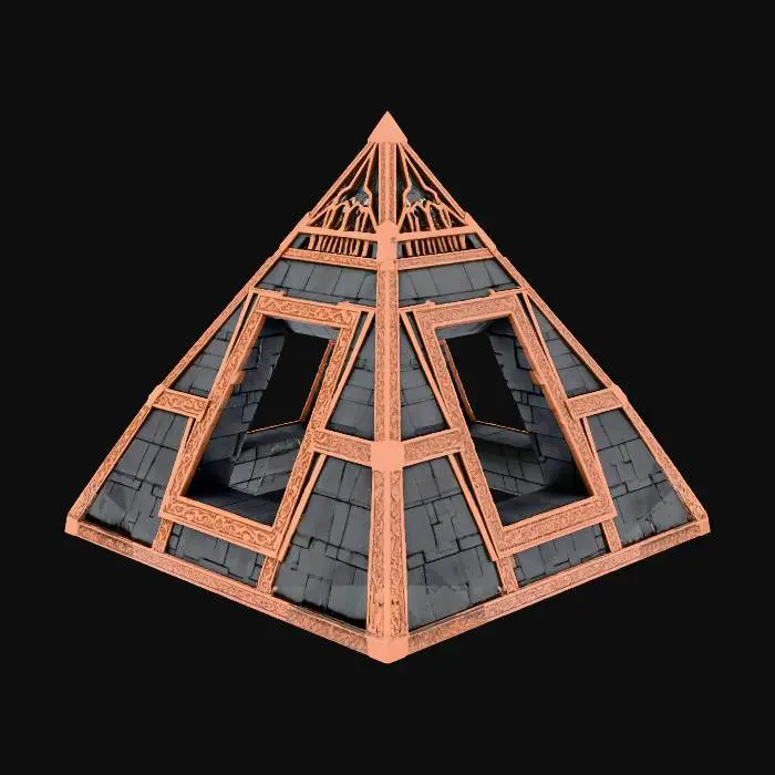 3D model for Intricate Pyramid Structure