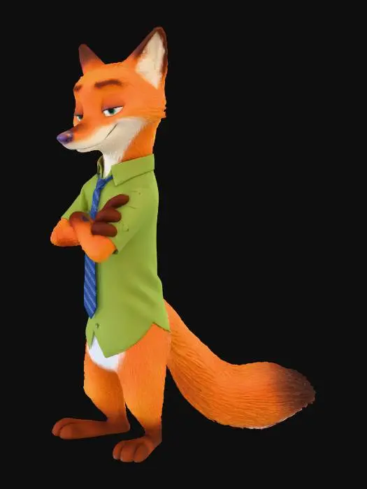 3D model for 疯狂动物城，尼克