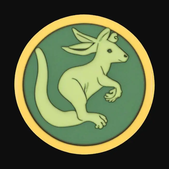 3D model for kangaroo, #emblem#