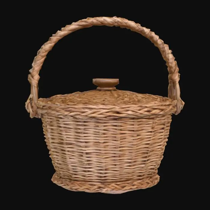 3D model for Wicker hand basket