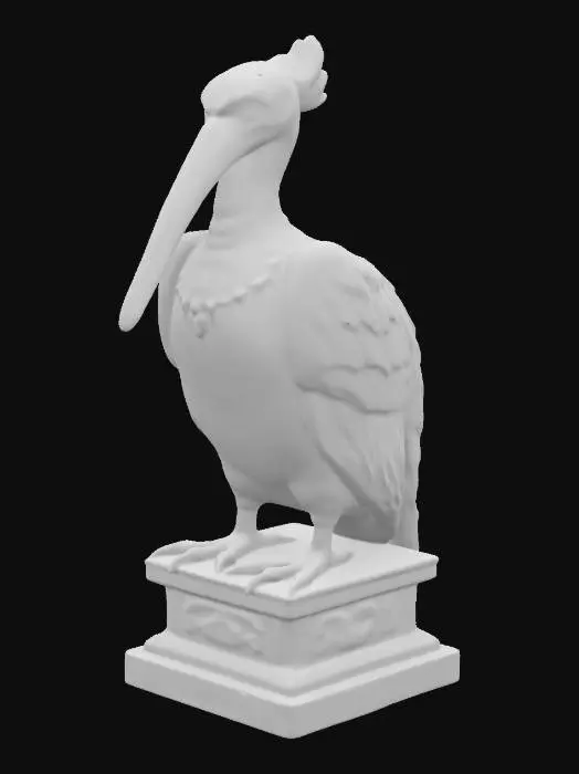 3D model for Statue of a pelican god