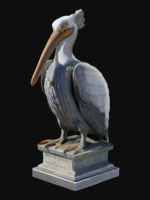 3D model for Statue of a pelican god