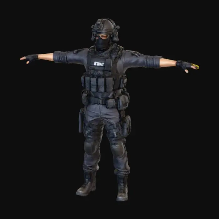 3D model for SWAT Officer Formation