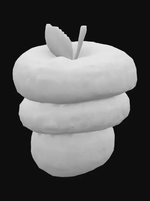 3D model for Swirled Apple Fantasy
