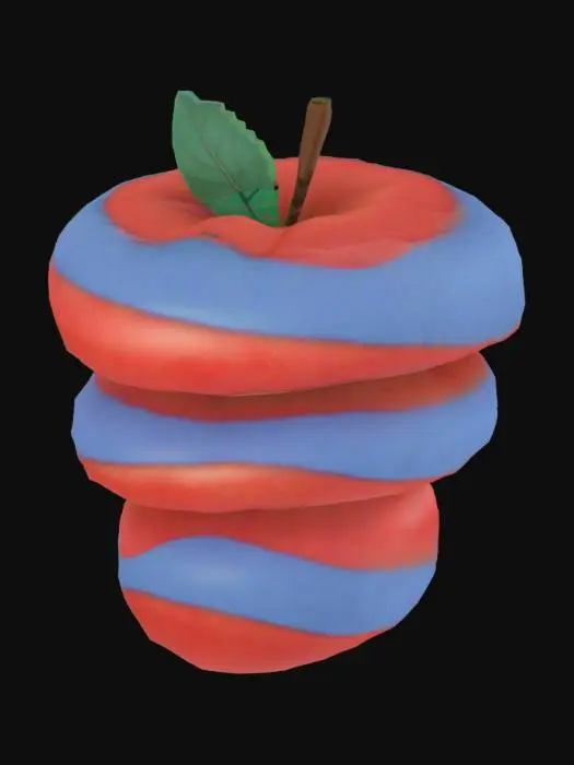 3D model for Swirled Apple Fantasy
