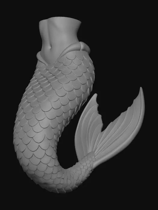 3D model for Scale-clad Mermaid
