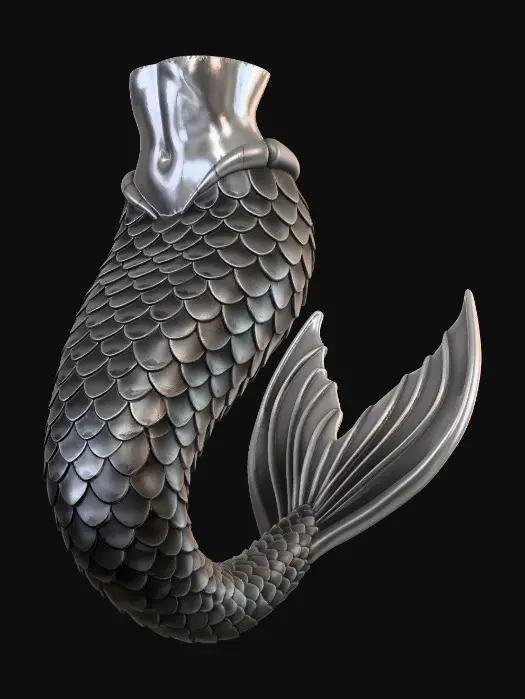 3D model for Scale-clad Mermaid