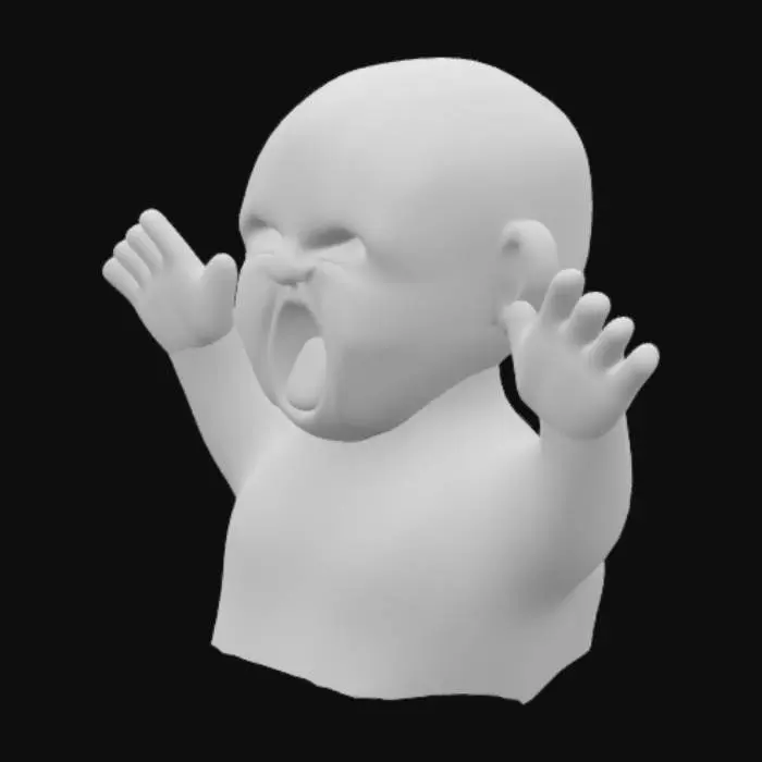 3D model for bebe_ceniza_torso_smooth_remesh