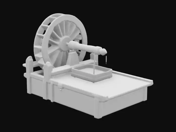 3D model for Water Wheel Mechanism
