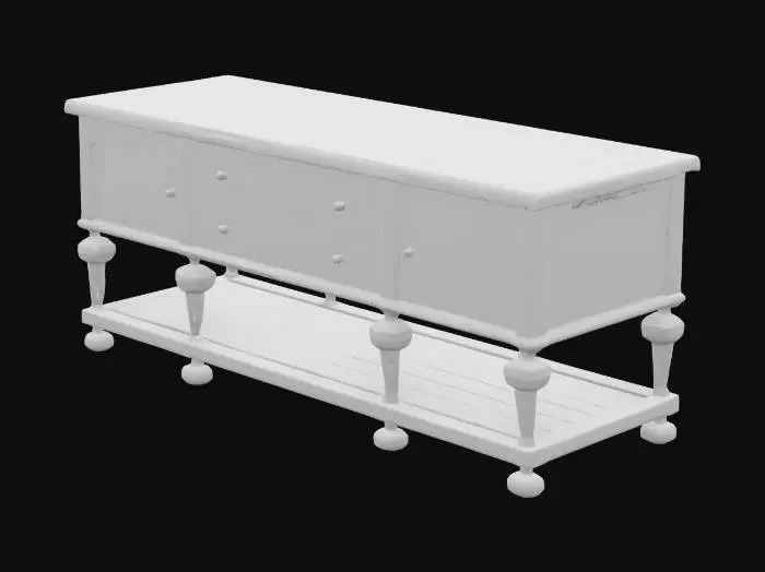 3D model for Vintage Wooden Sideboard