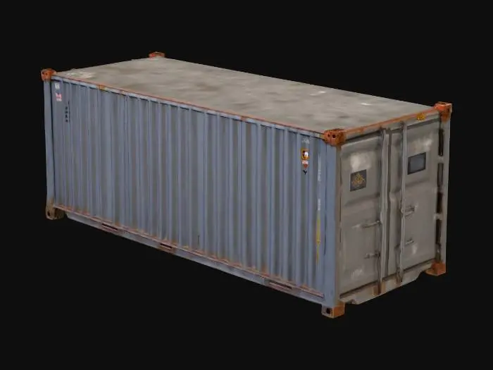 3D model for A cargo container as used in shipping and trucking. Just the container