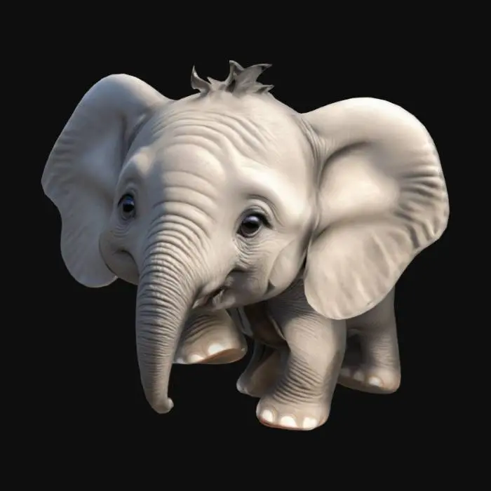 3D model for ein kleiner baby elefant