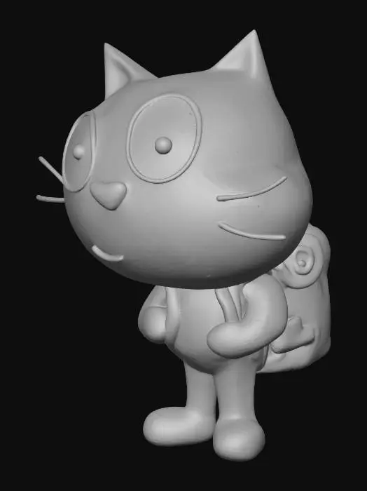 3D model for Scratch Cat with Backpack