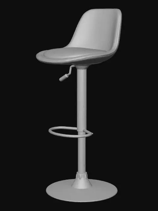3D model for White Modern Bar Stool
