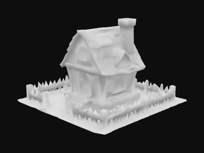 3D model for cozy cottage