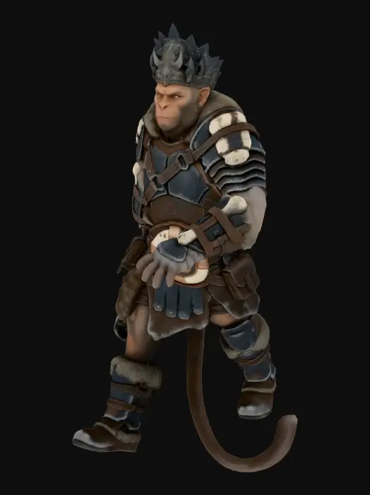 3D model for Armored Hanuman