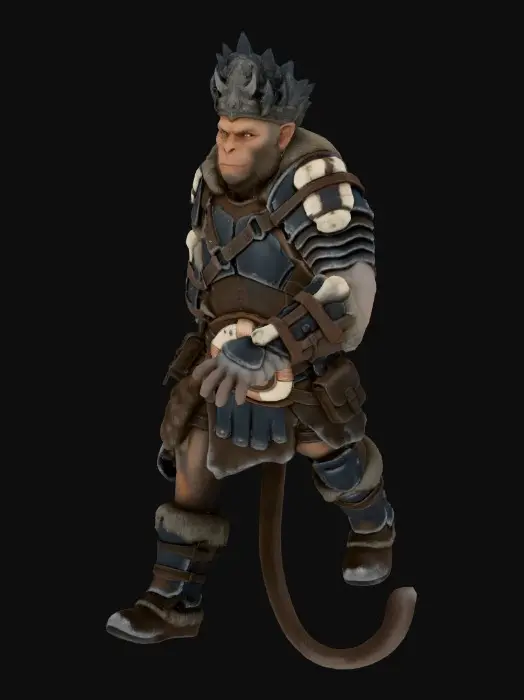 3D model for Armored Hanuman