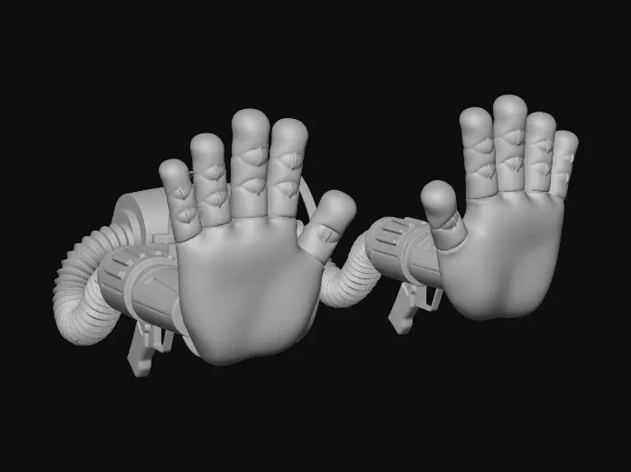 3D model for Industrial Boxing Gloves (GrabPack)