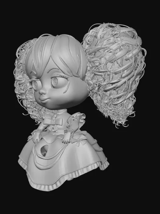 3D model for Poppy doll