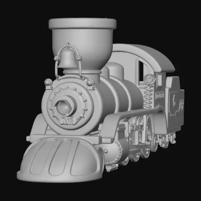 3D model for Colorful Toy Steam Train (PPT 3 train)