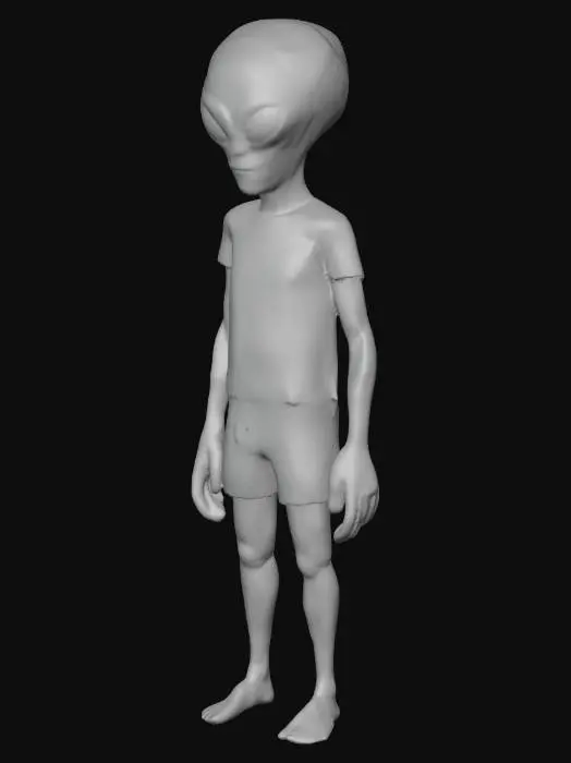 3D model for Alien Visitor